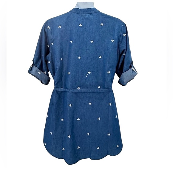Speed Limit MPH NWT Chambray Button Front Shirt Dress Tunic Women’s Size 2X - Picture 3 of 8